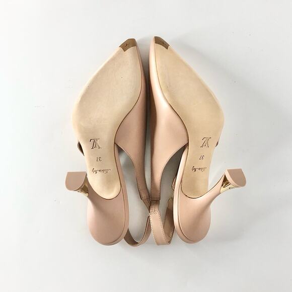 NIB Louis Vuitton Sparkle Slingback Pointed Toe Pumps 37 - Picture 8 of 11